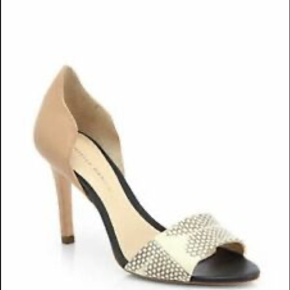 Charlotte D’Orsay snakeskin buff pump